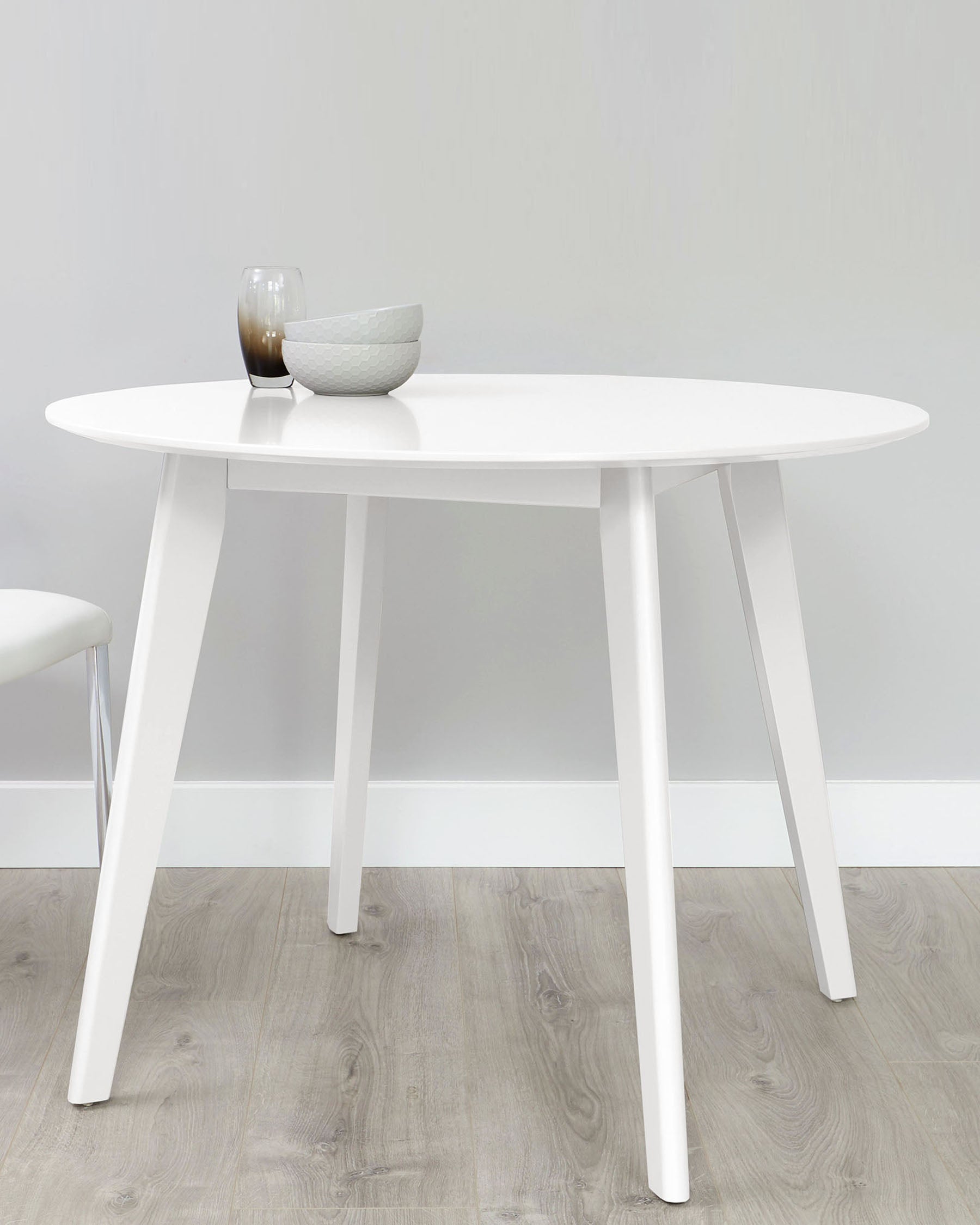 terni round dining table white