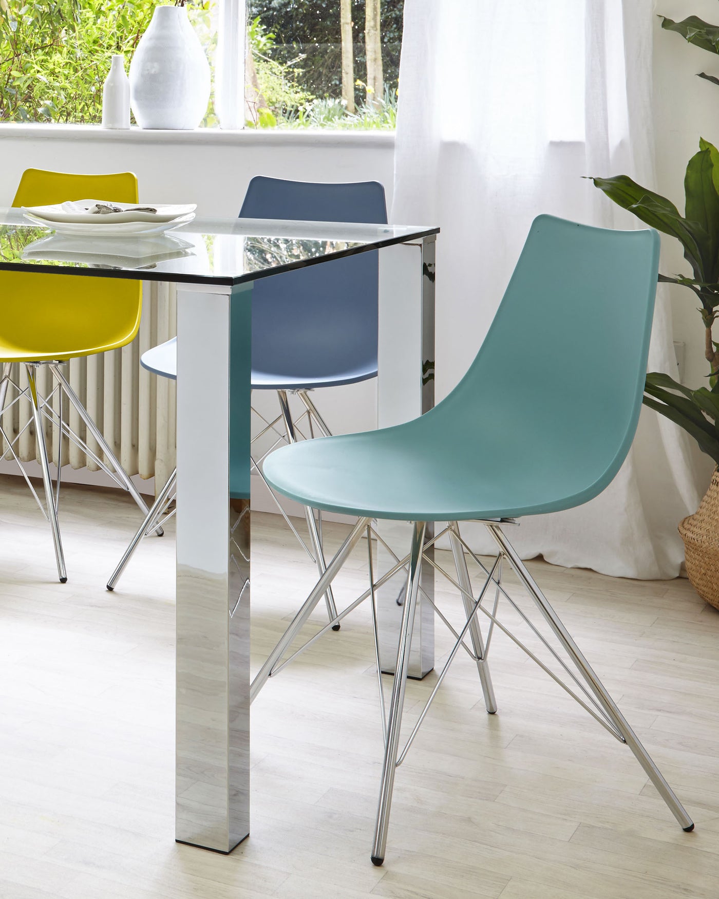 stylo dining chair teal