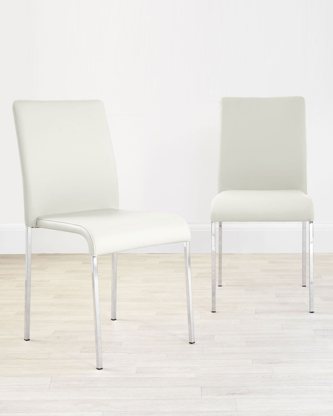 Tori Modern White Faux Leather Dining Chair - Set Of 2