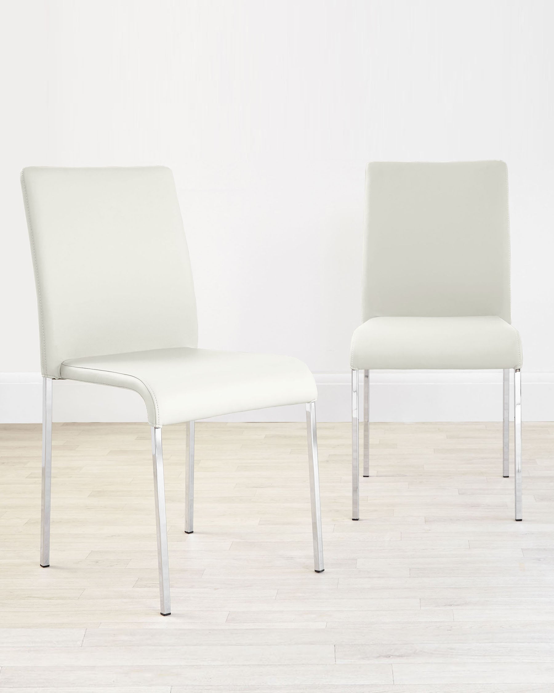 tori modern dining chair faux leather white