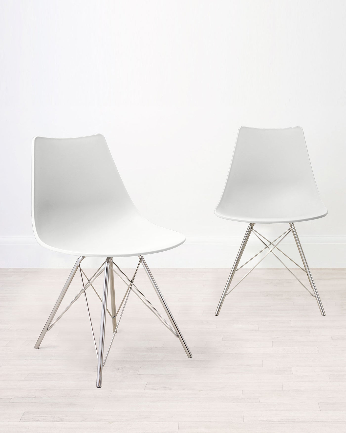 Stylo White Dining Chair - Set Of 2
