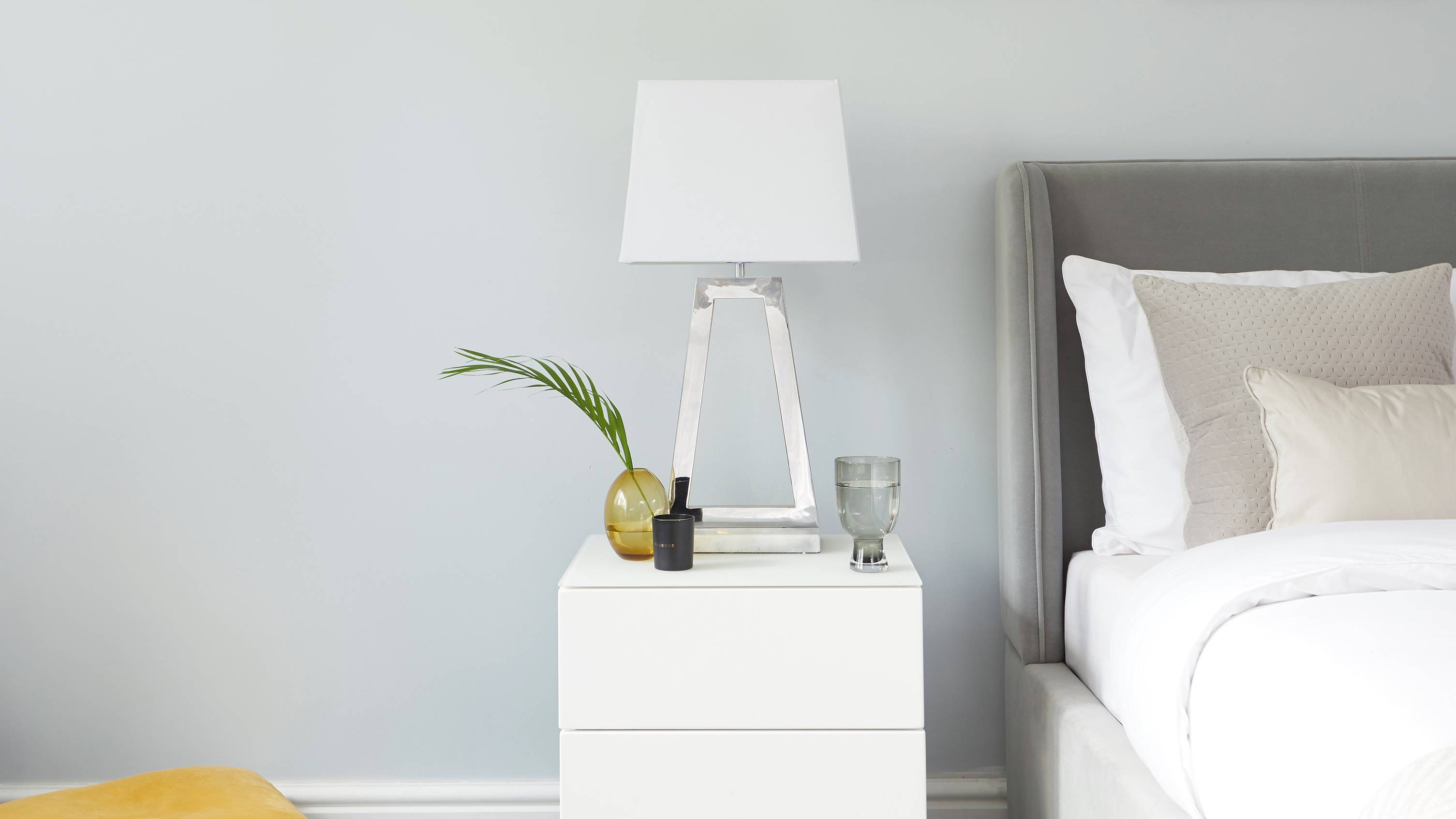 casa white marble and chrome table lamp