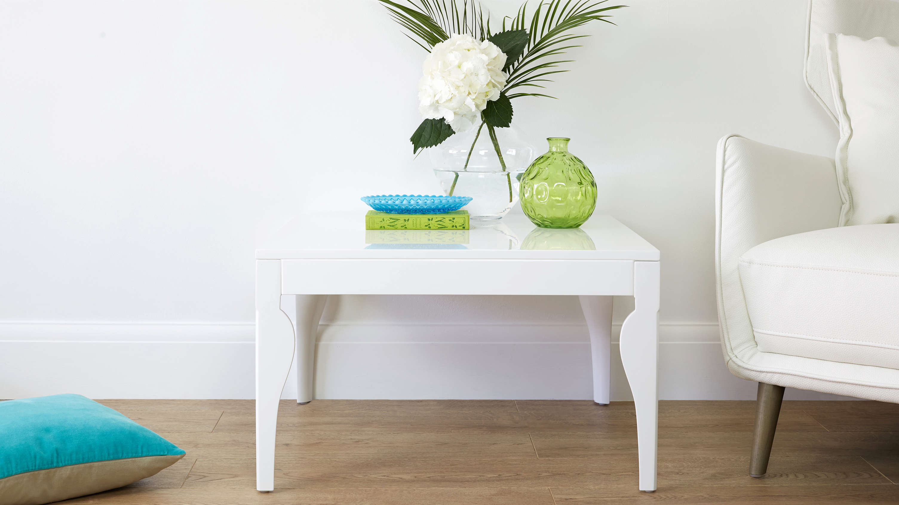 Square White Gloss Coffee Table