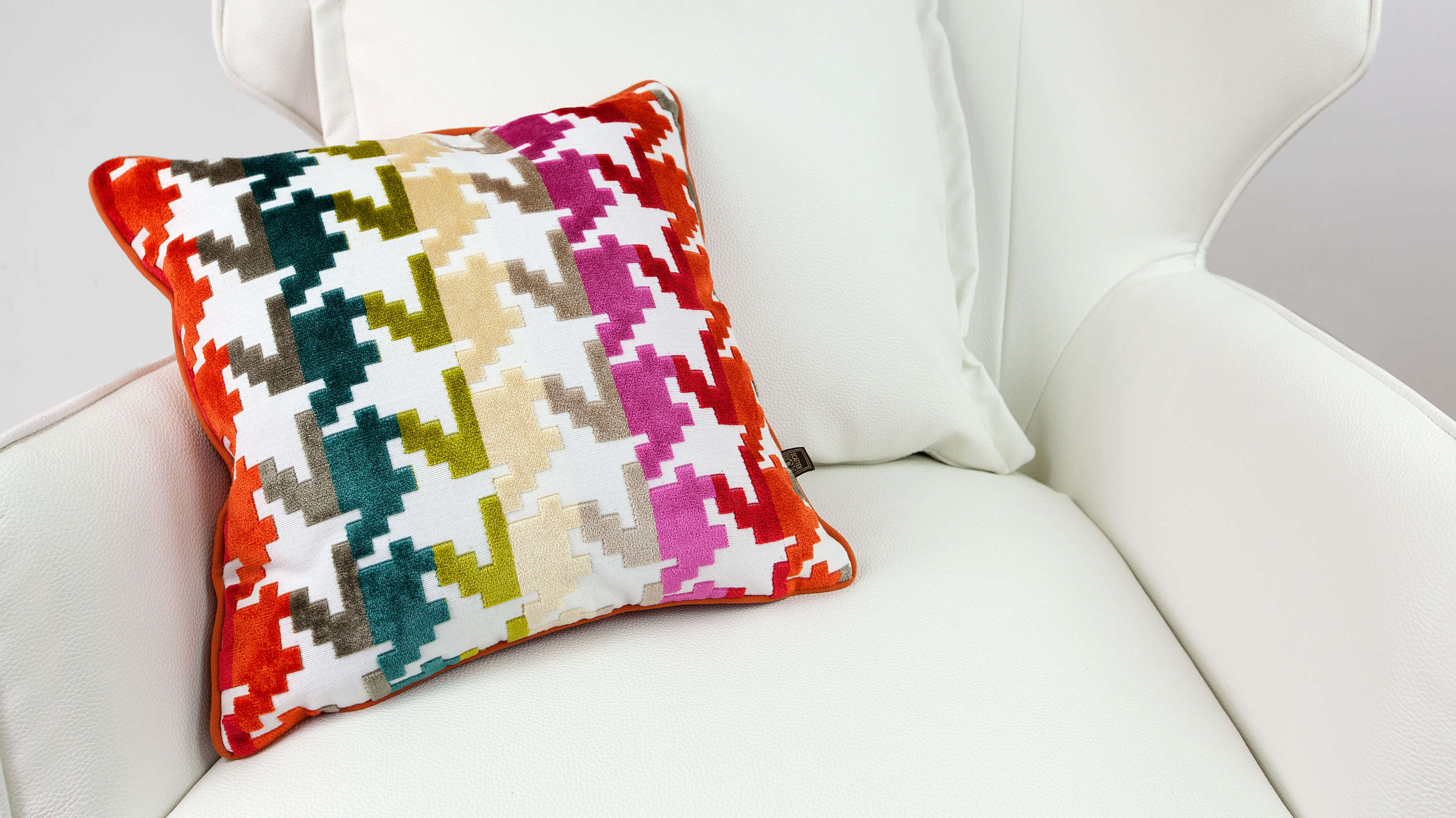 Colourful Patterned Cushion